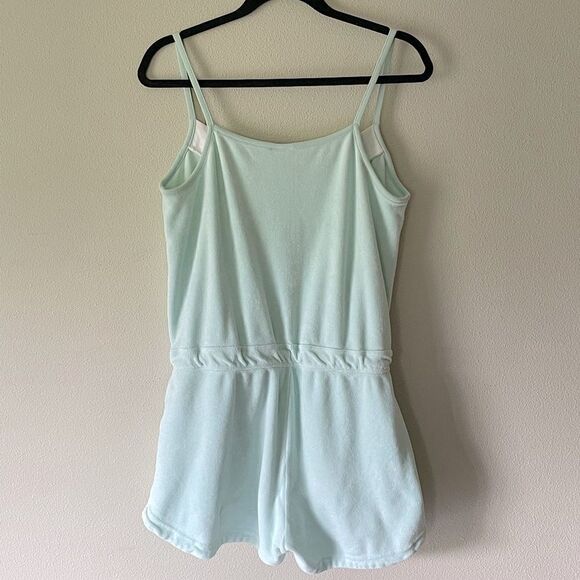 NWOT! Nike Vintage Inspired, Throw-Back Seafoam Green Terrycloth Romper. Size M - Picture 3 of 8